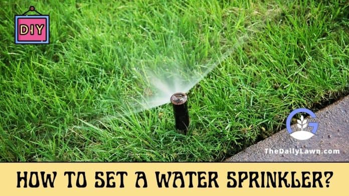 How to Set a Water Sprinkler in Your Lawn