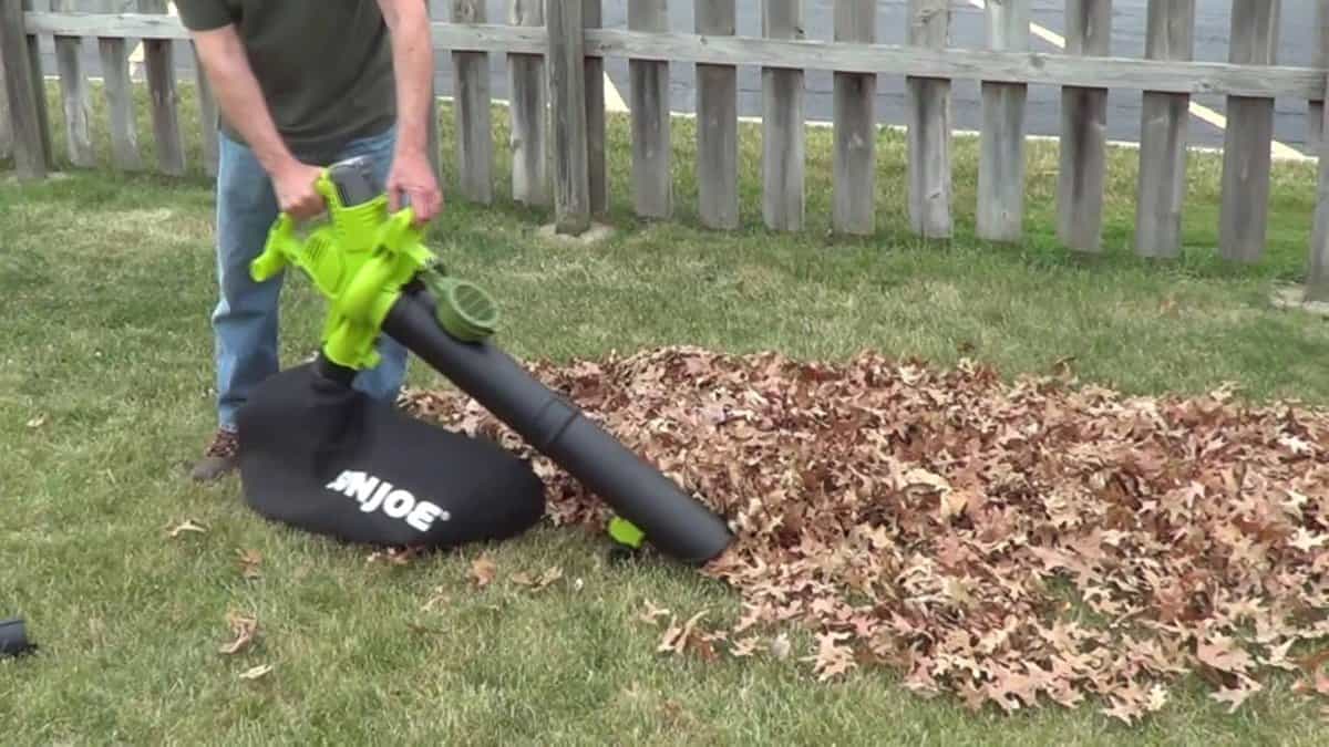 Move the Hose to Collect Leaves