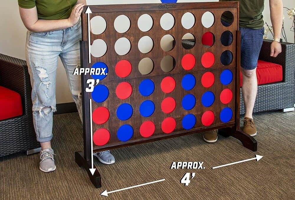 GoSports Width Giant Portable 4-in-a-Row Game